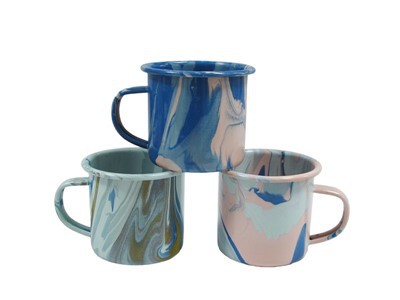 Tazza di smalto in marmo