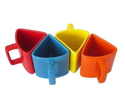 Colorful Triangular Ceramic Cup